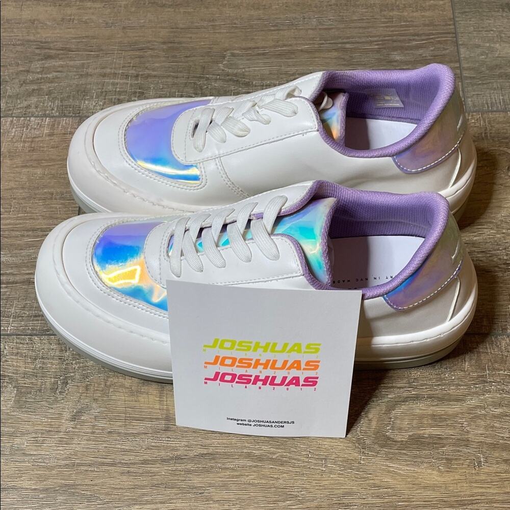 Joshua Sanders Bubble Donna Holographic White Women's Sneakers size 40-9